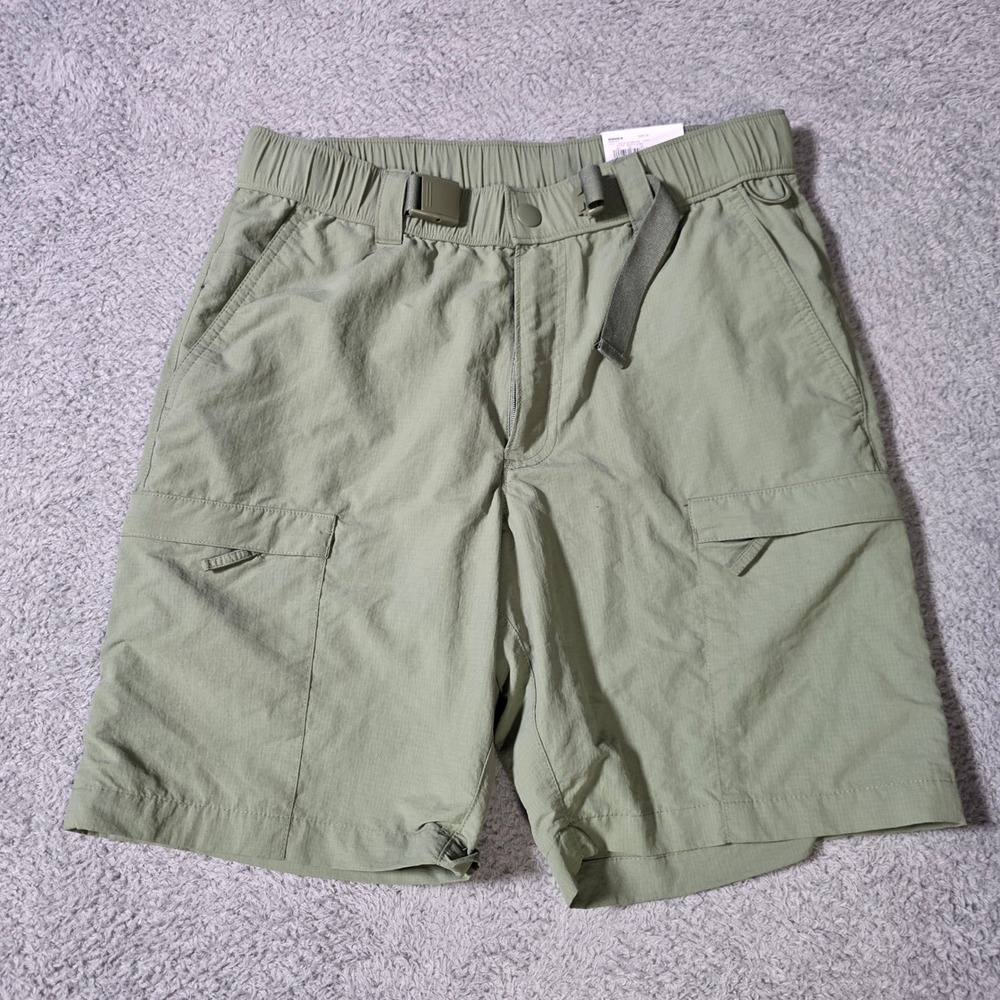 Sonoma Mens 30 Outdoor Cargo Shorts Olive Green Wicking Belted Hiking MS41X147RN